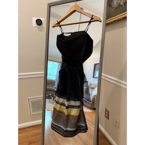 Kay Unger Black Strapless Fit and Flare Dress Size 6 - Picture 3 of 5